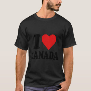 Ik hou van Canada I Heart Canada Grappig I Heart C T-shirt