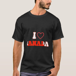 Ik hou van Canada I Heart Canald een grappig Gezeg T-shirt