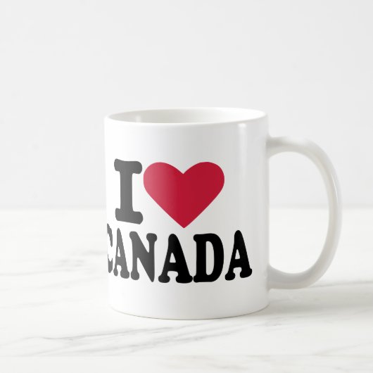 Ik hou van Canada Koffiemok (Rechts)