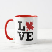 Ik hou van Canada Maple Leaf Flag Mok (Links)