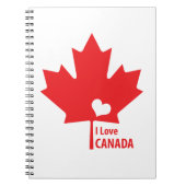 Ik hou van Canada Maple Leaf Notitieboek (Voorkant)