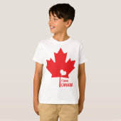 Ik hou van Canada Maple Leaf T-shirt (Voorkant volledig)