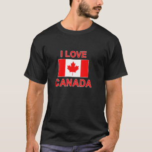 IK HOU VAN CANADA met CANADESE VLAG T-shirt