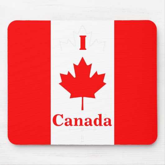 Ik hou van Canada Mousepad Muismat (Voorkant)