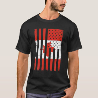 Ik hou van Canada National Day Funny Canadian Flag T-shirt
