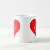 Ik hou van Canada Patriotic Heart Maple leaf Mok (Center)