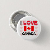 Ik hou van Canada Ronde Button 3,2 Cm (Voorkant /achterkant)