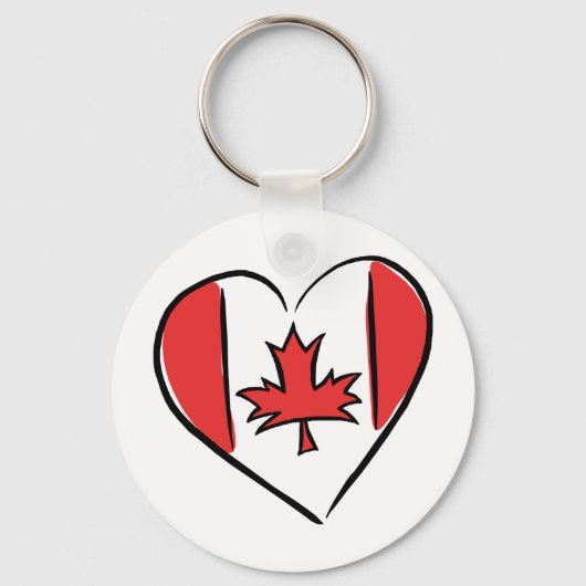 Ik hou van Canada Sleutelhanger (Voorkant)