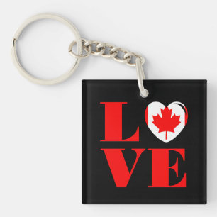 Ik hou van Canada Sleutelhanger