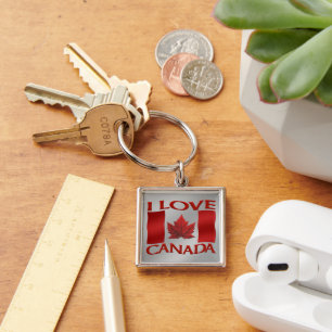 Ik hou van Canada-sleutelhangers Canada-souvenir-s Sleutelhanger