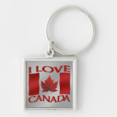Ik hou van Canada-sleutelhangers Canada-souvenir-s Sleutelhanger (Voorkant)