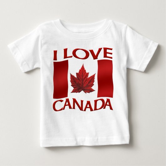 Ik hou van Canada Souvenir Romper Baby Canada Romp (Voorkant)