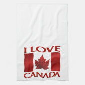 Ik hou van Canada Souvenir Towel Canada Tea Towel  Theedoek (Verticaal)