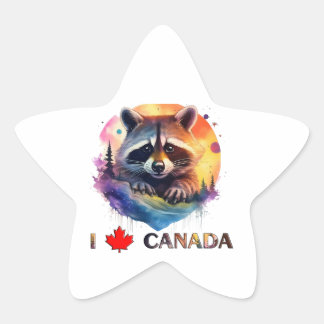 Ik hou van Canada Ster Sticker