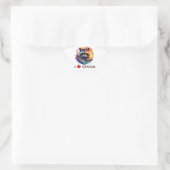 Ik hou van Canada Ster Sticker (Tas)