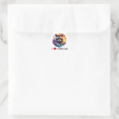 Ik hou van Canada Sticker (Tas)