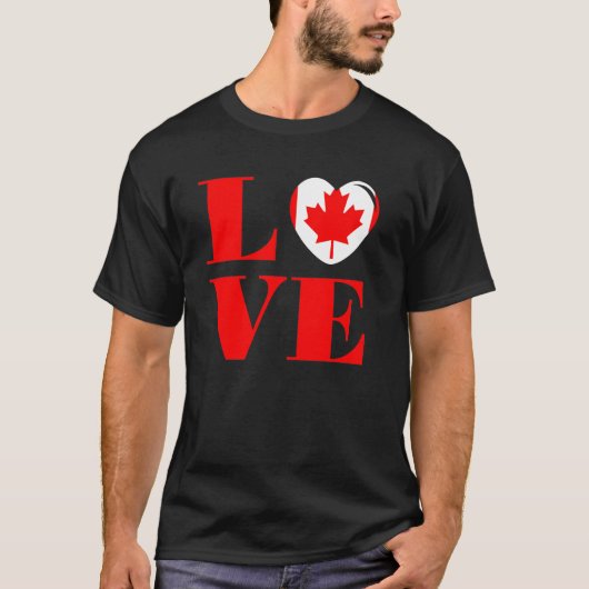 Ik hou van Canada T-shirt (Voorkant)