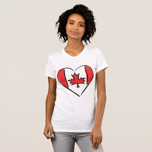 Ik hou van Canada T-Shirt (Voorkant volledig)