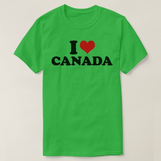 Ik hou van Canada T-shirt (Design voorkant)