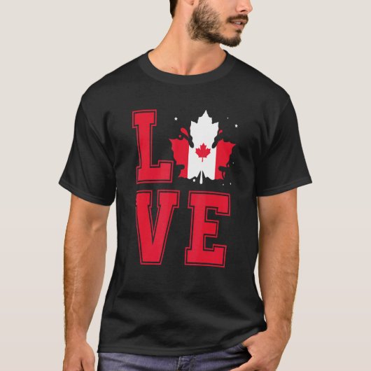 Ik hou van Canada T-shirt (Voorkant)
