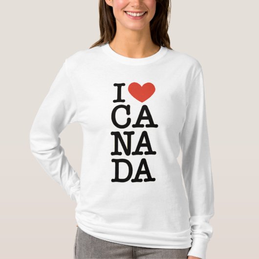Ik hou van Canada T-shirt (Voorkant)
