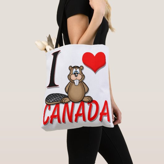 Ik hou van Canada Tote Bag (Dichtbij)