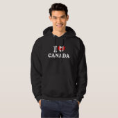 Ik hou van Canada - trotse Canadees Hoodie (Voorkant volledig)