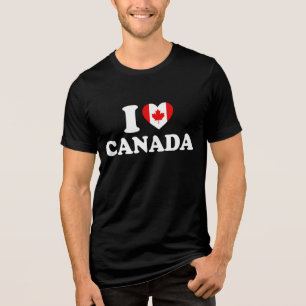 Ik hou van Canada - Trotse Canadees Tri-Blend Shirt