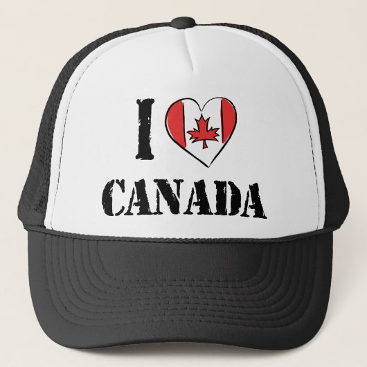 Ik hou van Canada Trucker Pet (Voorkant)