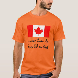 Ik hou van Canada van Eh tot Zed - Fun T-shirt