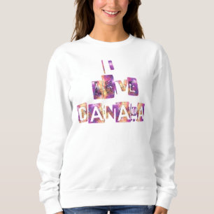 Ik hou van Canada Vrouwen Basic Sweatshirt