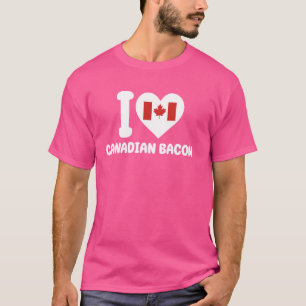 Ik hou van Canadese spek - Canada Ontbijt Eten T-shirt