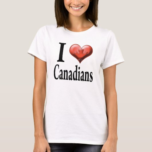 Ik hou van Canadezen T-shirt (Voorkant)