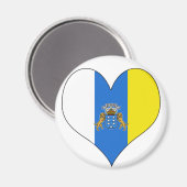 Ik hou van Canarische Eilanden Magneet (Voorkant / Achterkant)