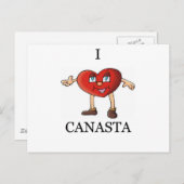 ik hou van canasta briefkaart (Voorkant / Achterkant)