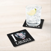 Ik hou van canasta | Grappige canasta speler Kartonnen Onderzetters (Insitu)