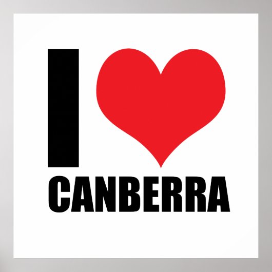Ik hou van Canberra Poster (Voorkant)