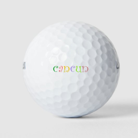 Ik hou van Cancun Golfballen (Voorkant)