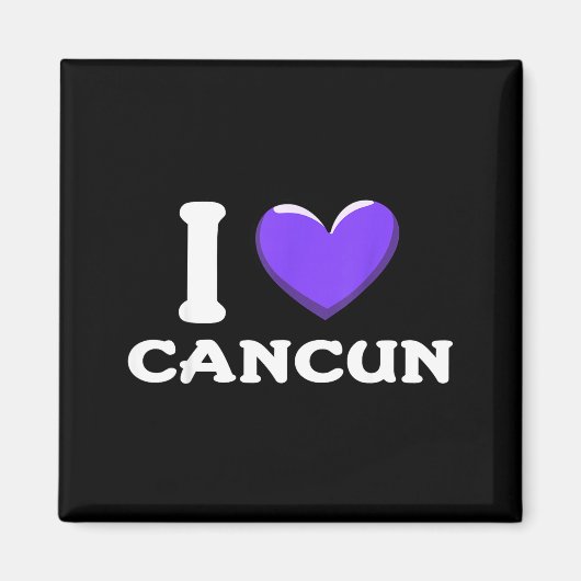 Ik hou van Cancun Mexico _1 Magneet (Voorkant)