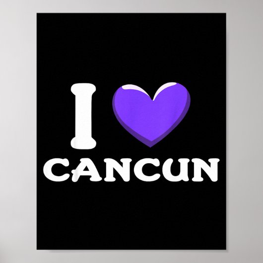 Ik hou van Cancun Mexico _1 Poster (Voorkant)