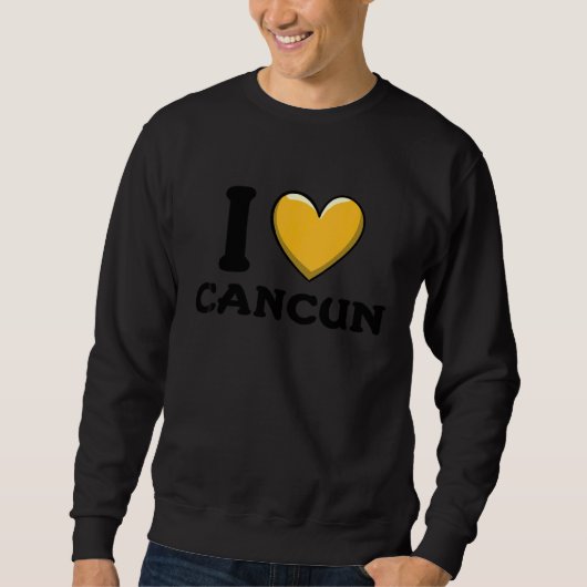 Ik hou van Cancun Mexico 6 Trui (Voorkant)