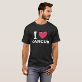 Ik hou van Cancun Mexico T Shirt (Voorkant volledig)