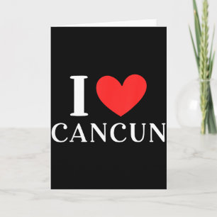 Ik hou van Cancun Mexico Vakantie _3 Kaart