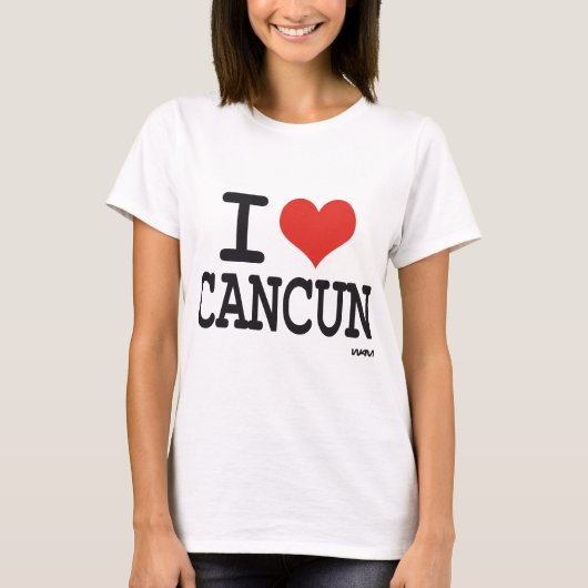 Ik hou van Cancun T-shirt (Voorkant)