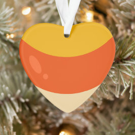 Ik hou van Candy Corn Halloween Ornament