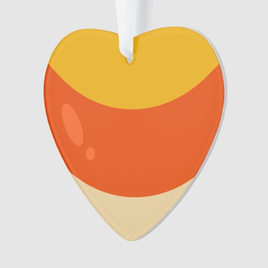 Ik hou van Candy Corn Halloween Ornament (voorkant)