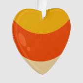 Ik hou van Candy Corn Halloween Ornament (voorkant)