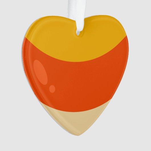 Ik hou van Candy Corn Halloween Ornament (voorkant)