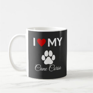 Ik hou van Cane Corso aangepaste naam Koffiemok