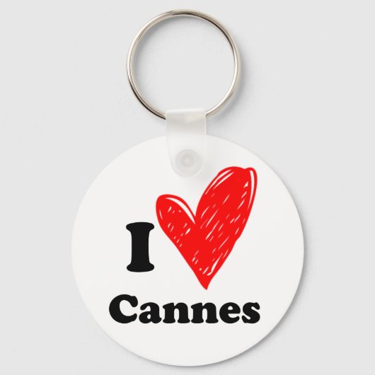 Ik hou van Cannes Sleutelhanger (Voorkant)